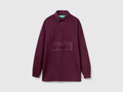 Rugby polo in pure cotton