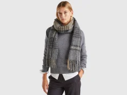 Scottish scarf in alpaca and wool blend