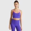 Seamless sports top bra
