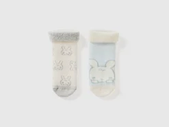 Set of non-slip socks with bunnies