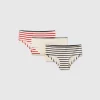 Set of three pairs of underwear in stretch cotton