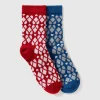 Set of two pairs of heart socks