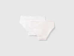 Set of two pairs of underwear in stretch cotton