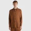 Shirt in pure linen
