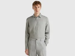 Shirt in pure linen