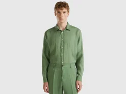 Shirt in pure linen