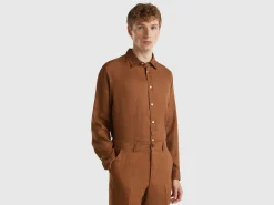 Shirt in pure linen