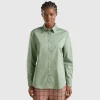 Shirt in stretch cotton blend