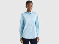 Shirt in stretch cotton blend