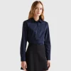 Shirt in stretch cotton blend
