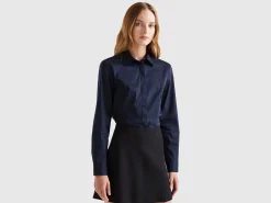 Shirt in stretch cotton blend