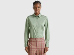 Shirt in stretch cotton blend
