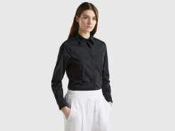 Shirt in stretch cotton blend