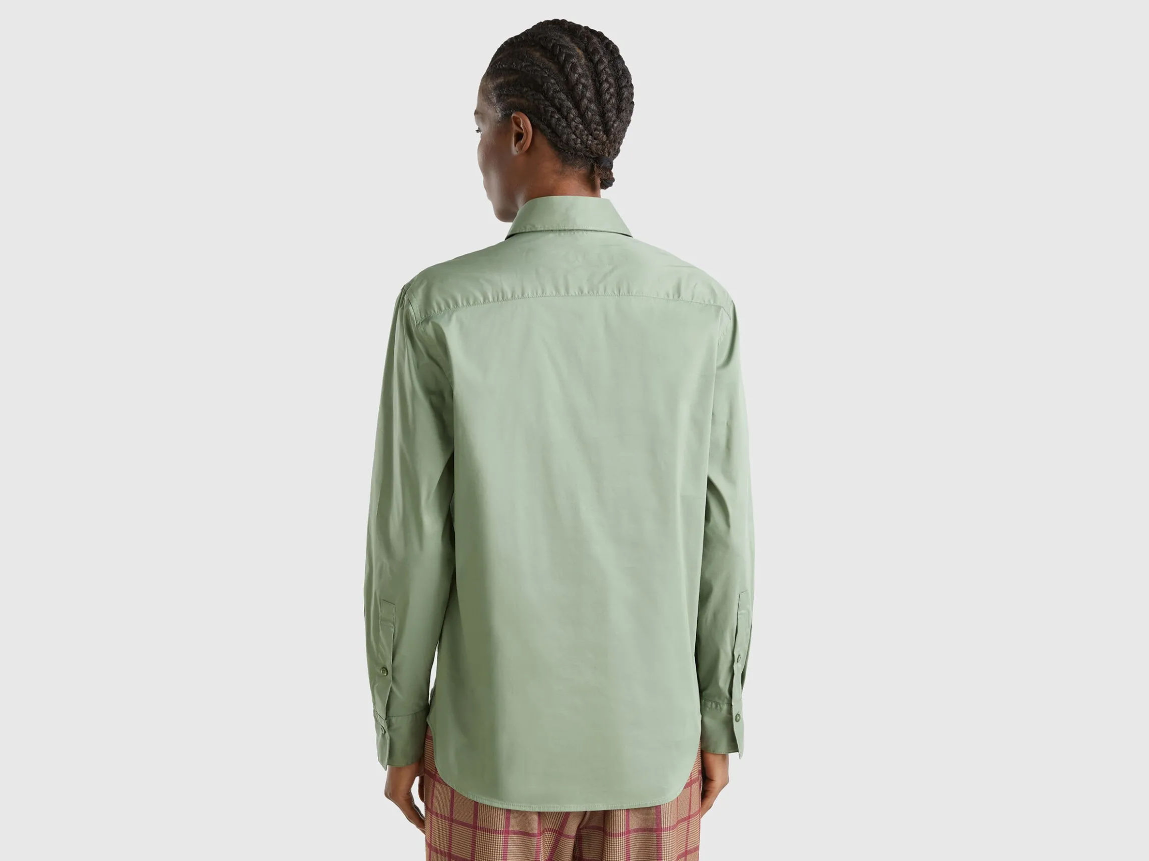 Shirt in stretch cotton blend