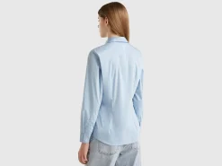 Shirt in stretch cotton blend