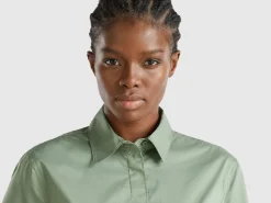Shirt in stretch cotton blend