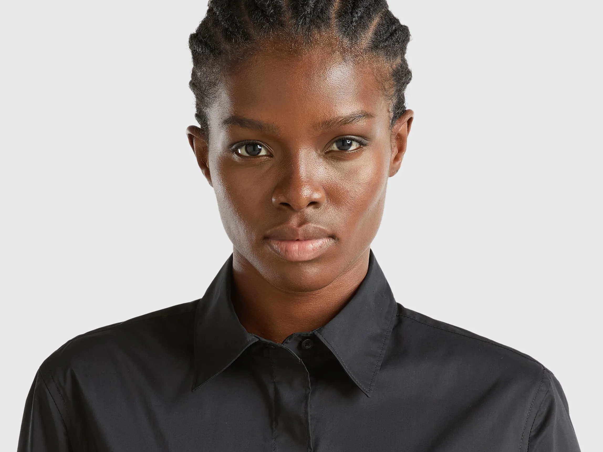 Shirt in stretch cotton blend