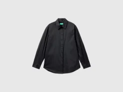 Shirt in stretch cotton blend