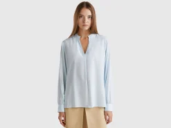 Shirt with Henley neck