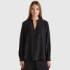 Shirt with Henley neck