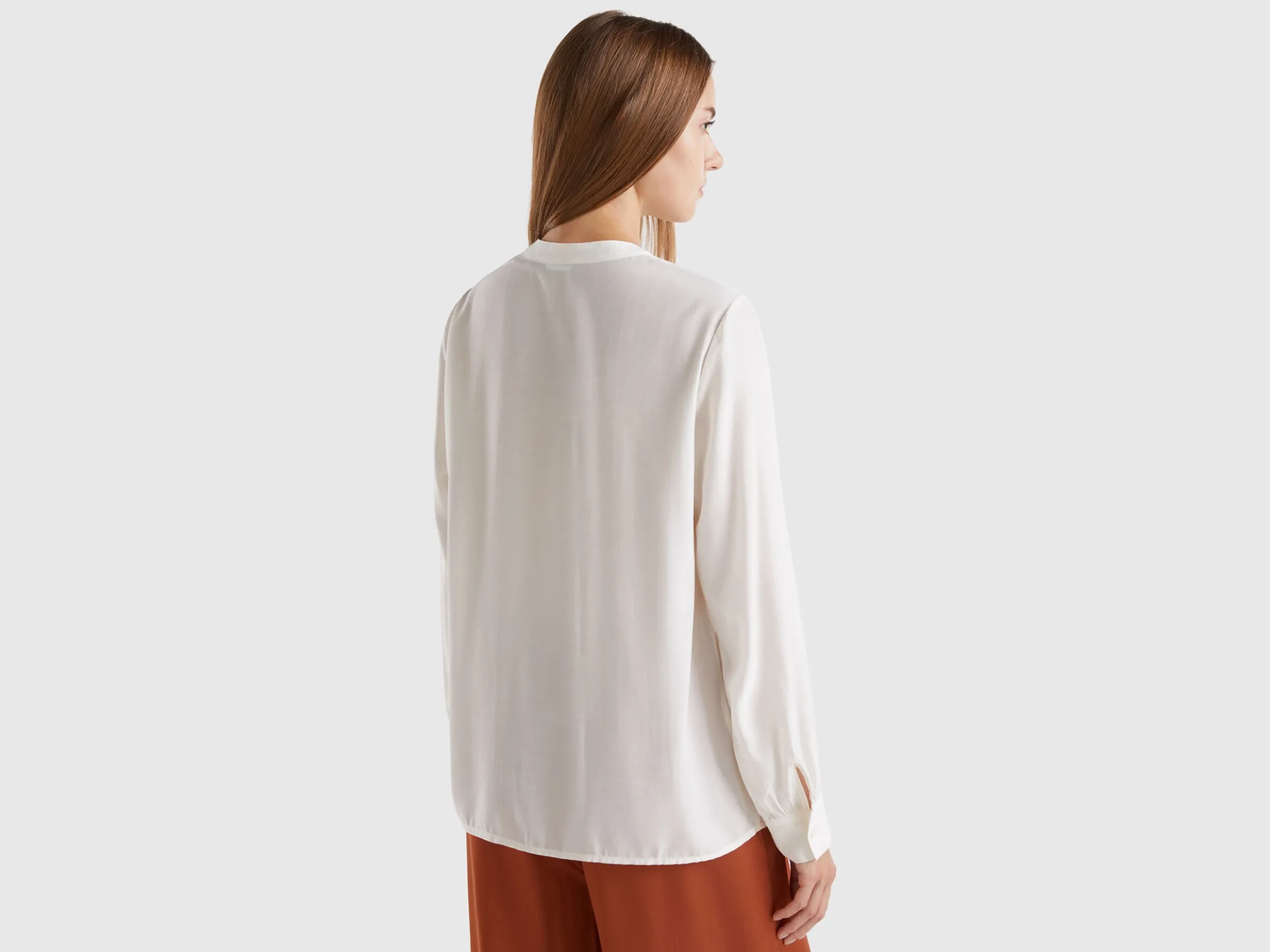 Shirt with Henley neck