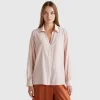 Shirt with V-neck