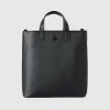 Shopping bag in imitation leather