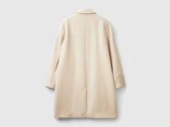 Short coat in wool blend