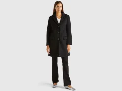 Short coat in wool blend cloth