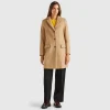 Short coat in wool blend cloth
