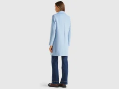 Short coat in wool blend cloth
