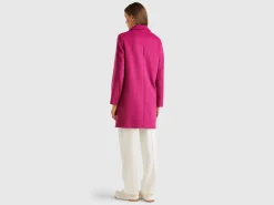 Short coat in wool blend cloth