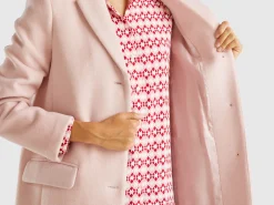 Short coat in wool blend cloth