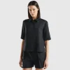Short shirt in pure linen