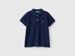 Short sleeve polo in organic cotton