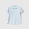 Short sleeve polo in organic cotton