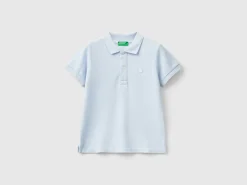 Short sleeve polo in organic cotton