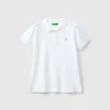 Short sleeve polo in organic cotton