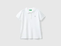 Short sleeve polo in organic cotton
