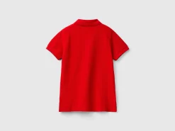 Short sleeve polo in organic cotton