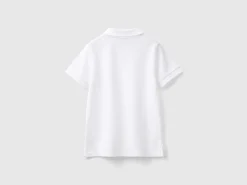 Short sleeve polo in organic cotton