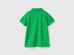 Short sleeve polo in organic cotton