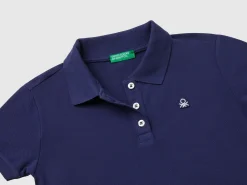Short sleeve polo in organic cotton