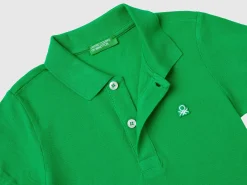 Short sleeve polo in organic cotton