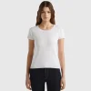 Short sleeve sweater in 100% cotton