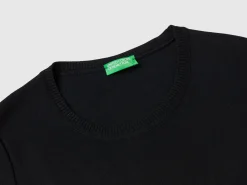 Short sleeve sweater in 100% cotton
