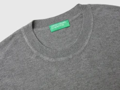 Short sleeve sweater in silk blend