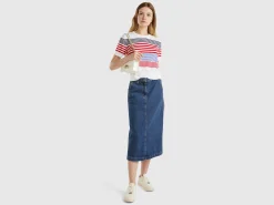 Short sleeve top with stripes