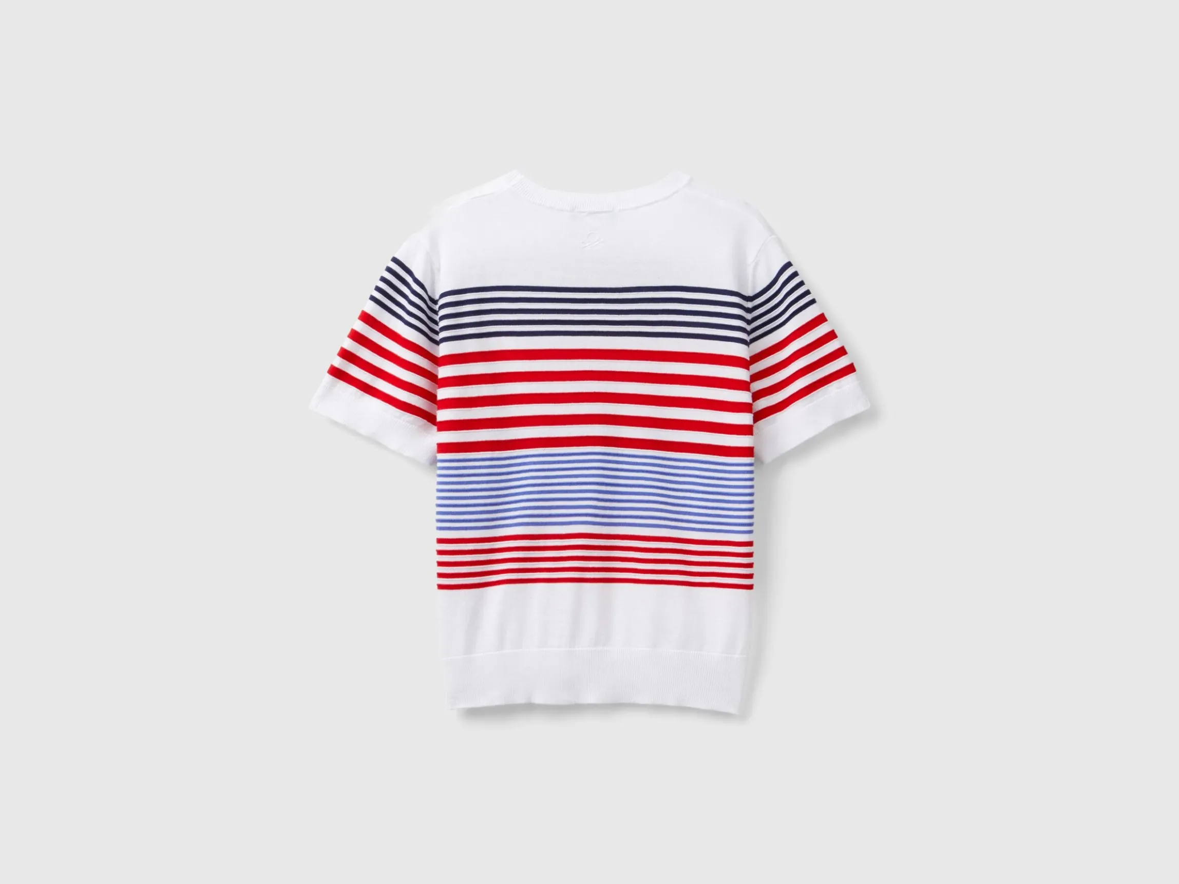 Short sleeve top with stripes