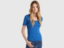 Short sleeve t-shirt in long fiber cotton